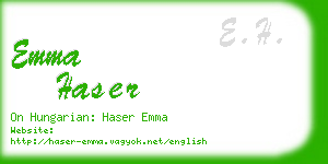 emma haser business card